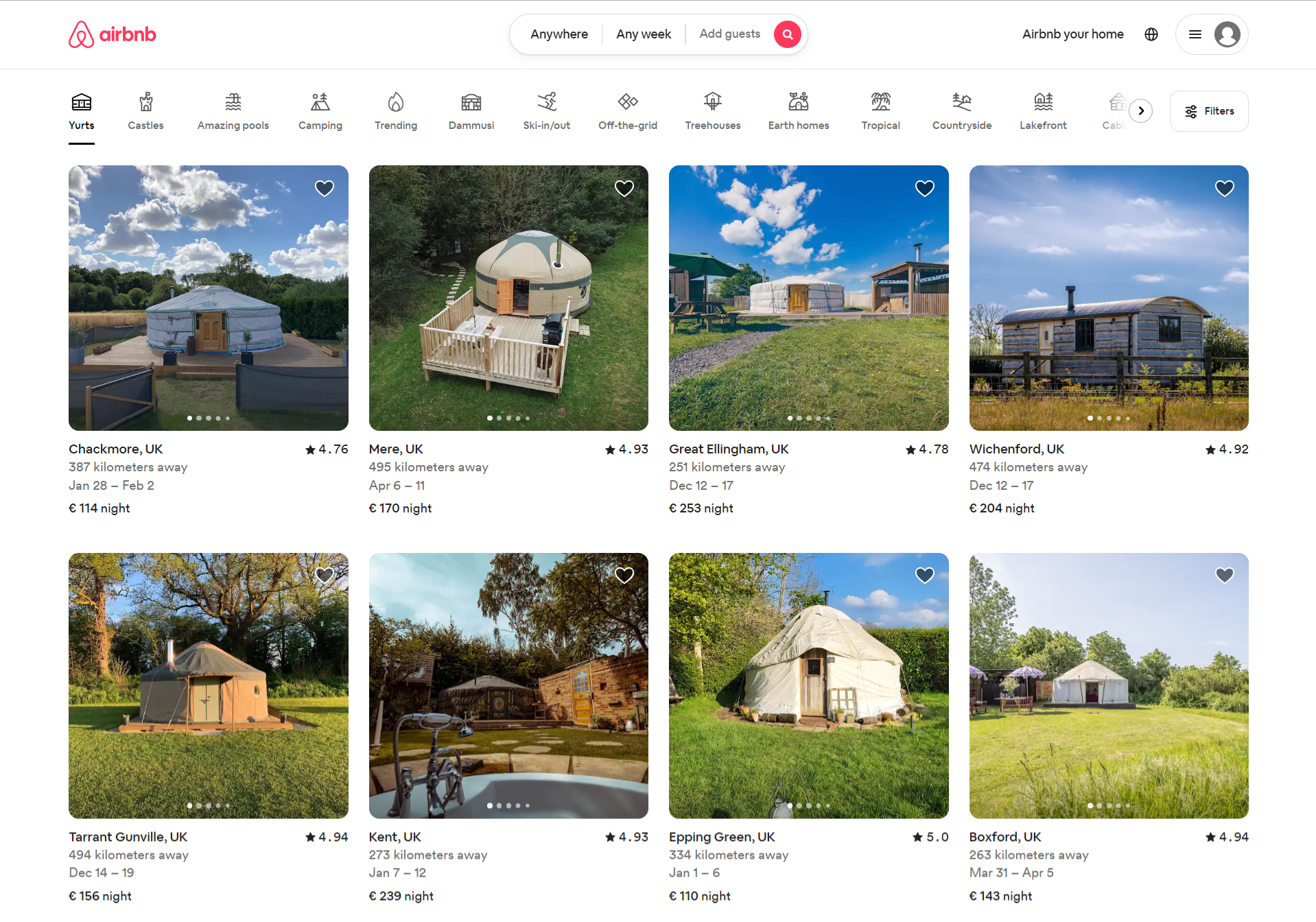 Airbnb's Website