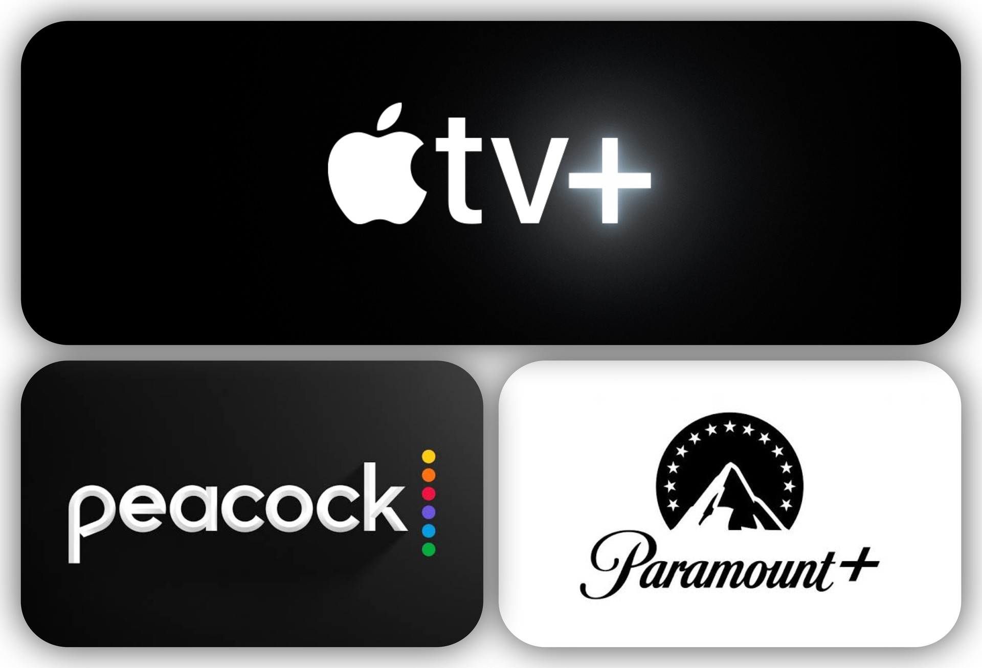 Apple TV+, Paramount Plus and Peacock