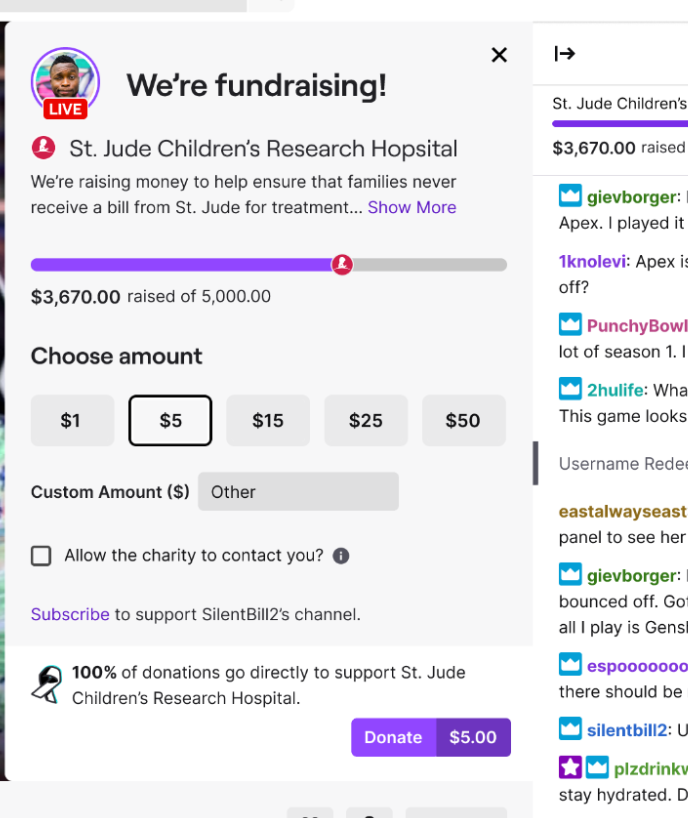 Twitch Donations