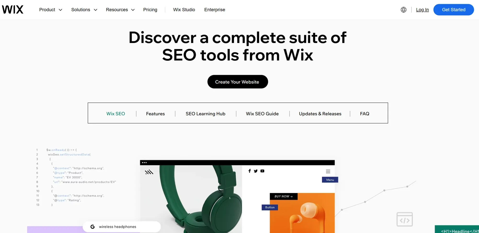 Built-in SEO Features of Wix