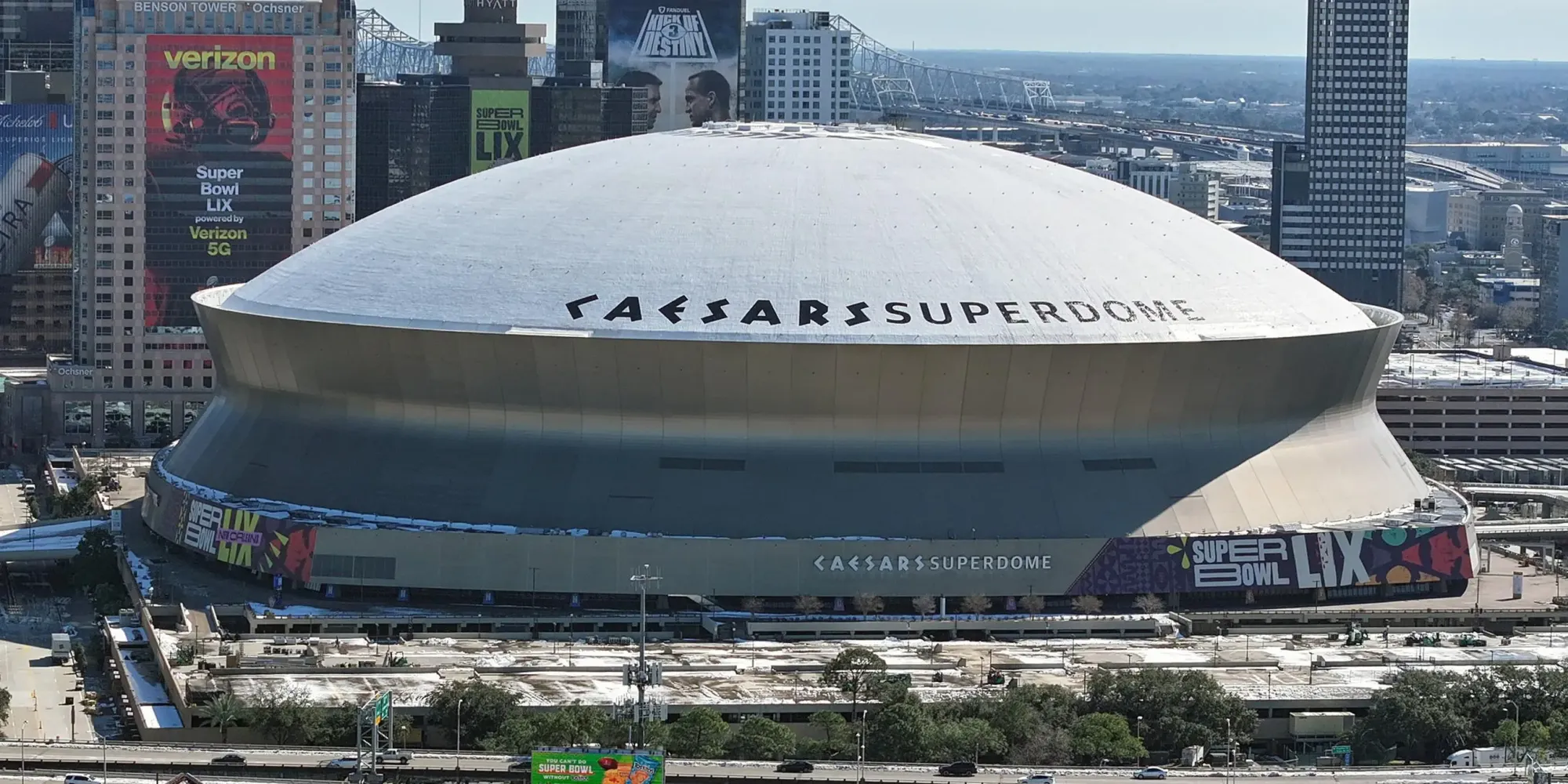 Venue for Super Bowl 2025: Caesars Superdome in New Orleans