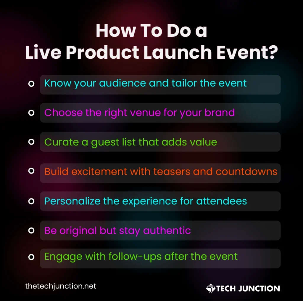 How To Do a Live Product Launch Event
