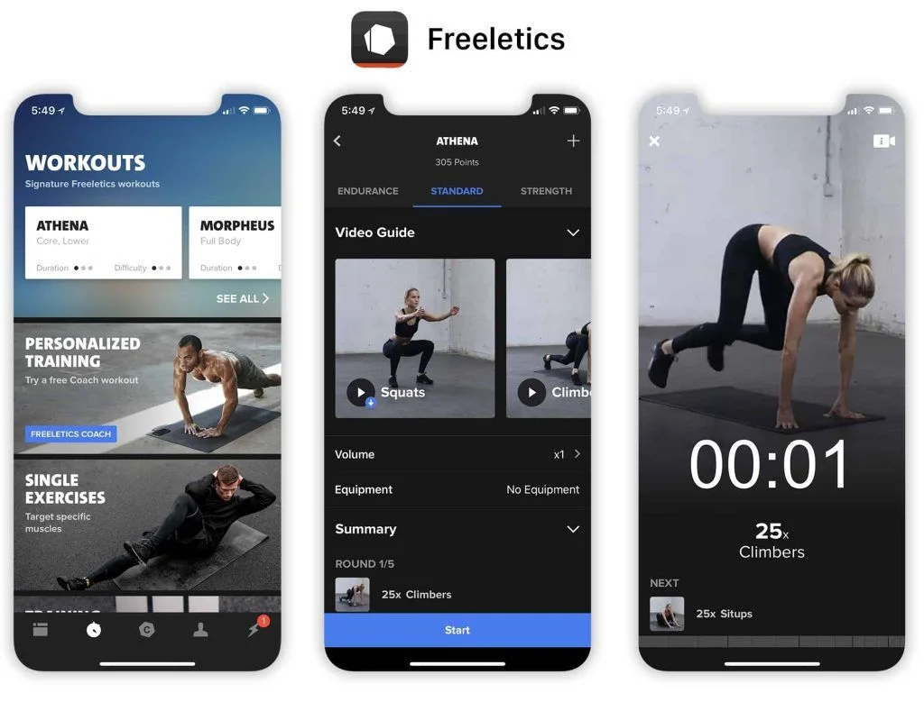Freeletics: AI-Powered Bodyweight Training & Challenges