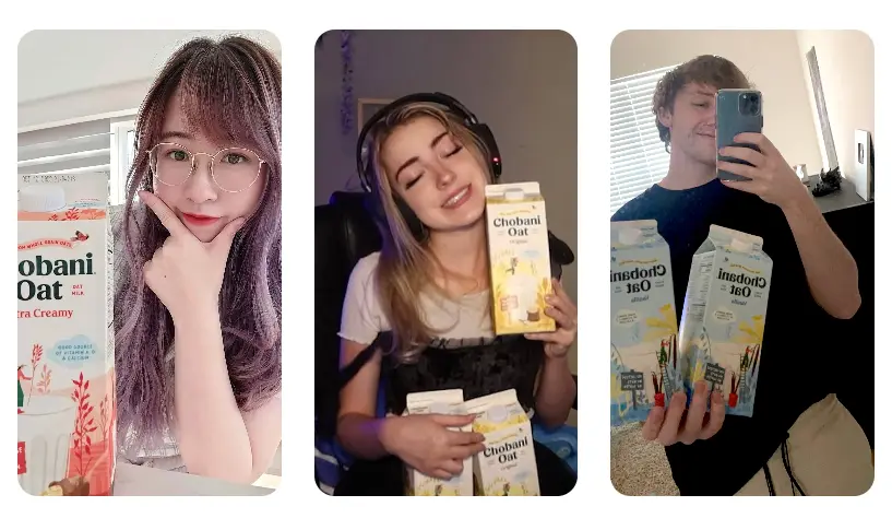 chobani oat milk's twitch marketing